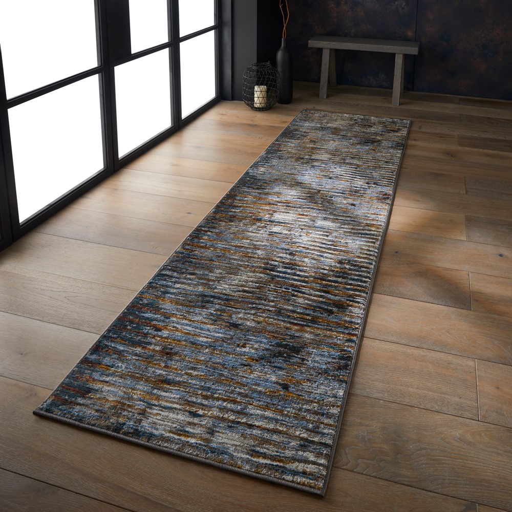 Mojave 4152X Abstract Distressed Runner Rugs in Multi